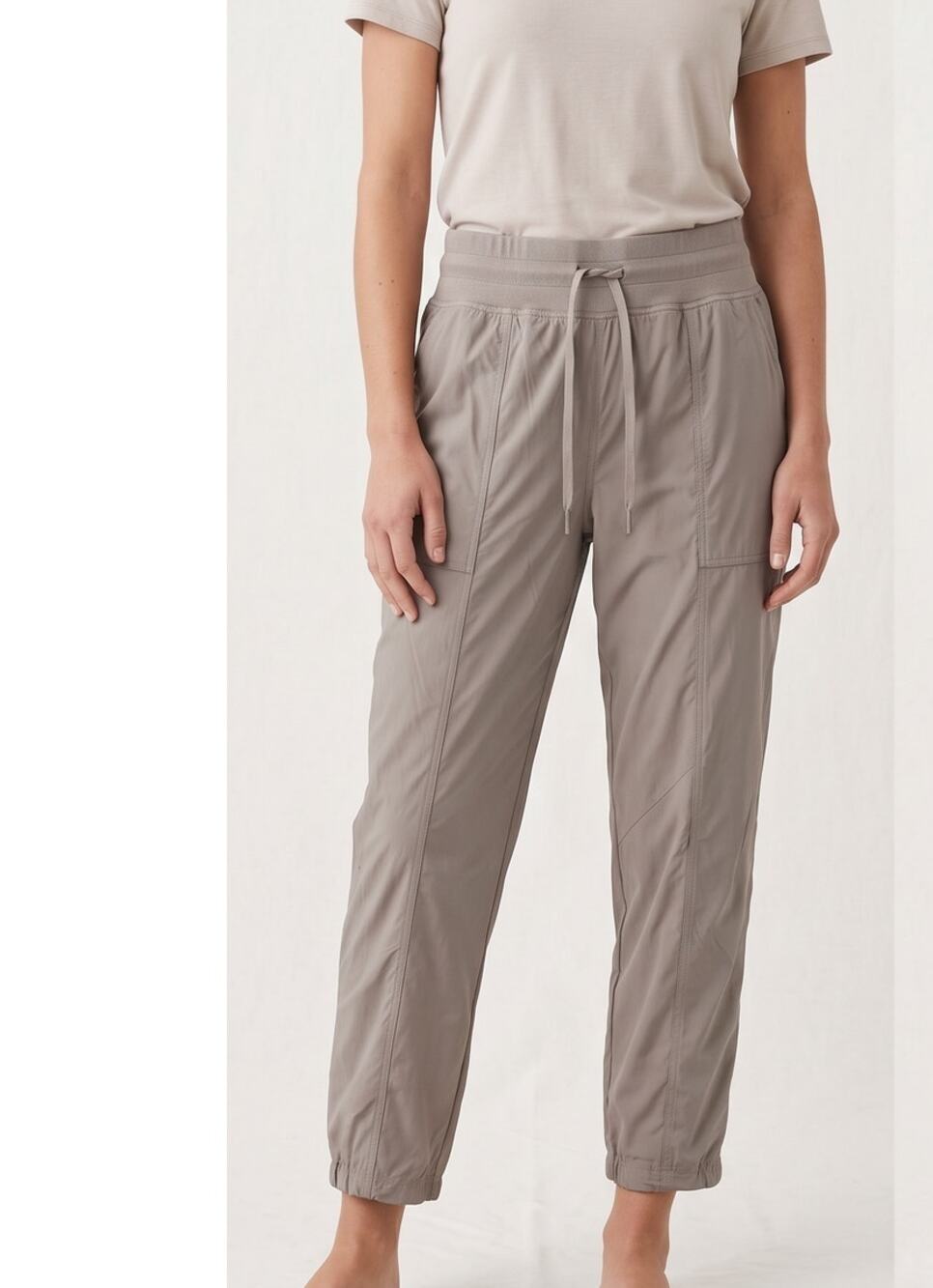 Avia Womens XL 16-18 Lightweight Joggers Neutral Toned Drawstring Waist